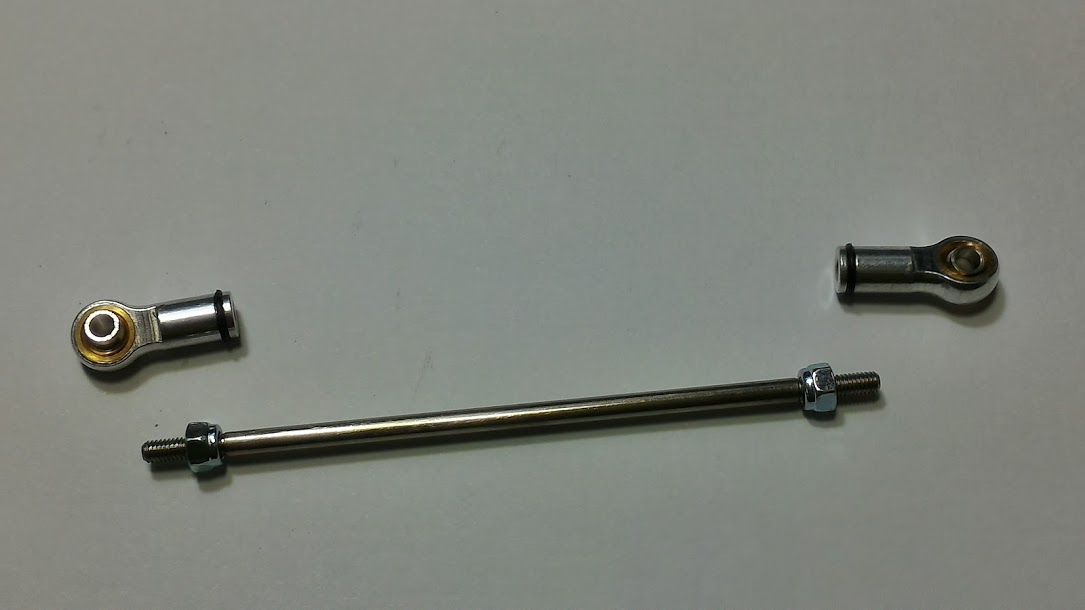 Stainless steel link rod 110~115mm with ball end