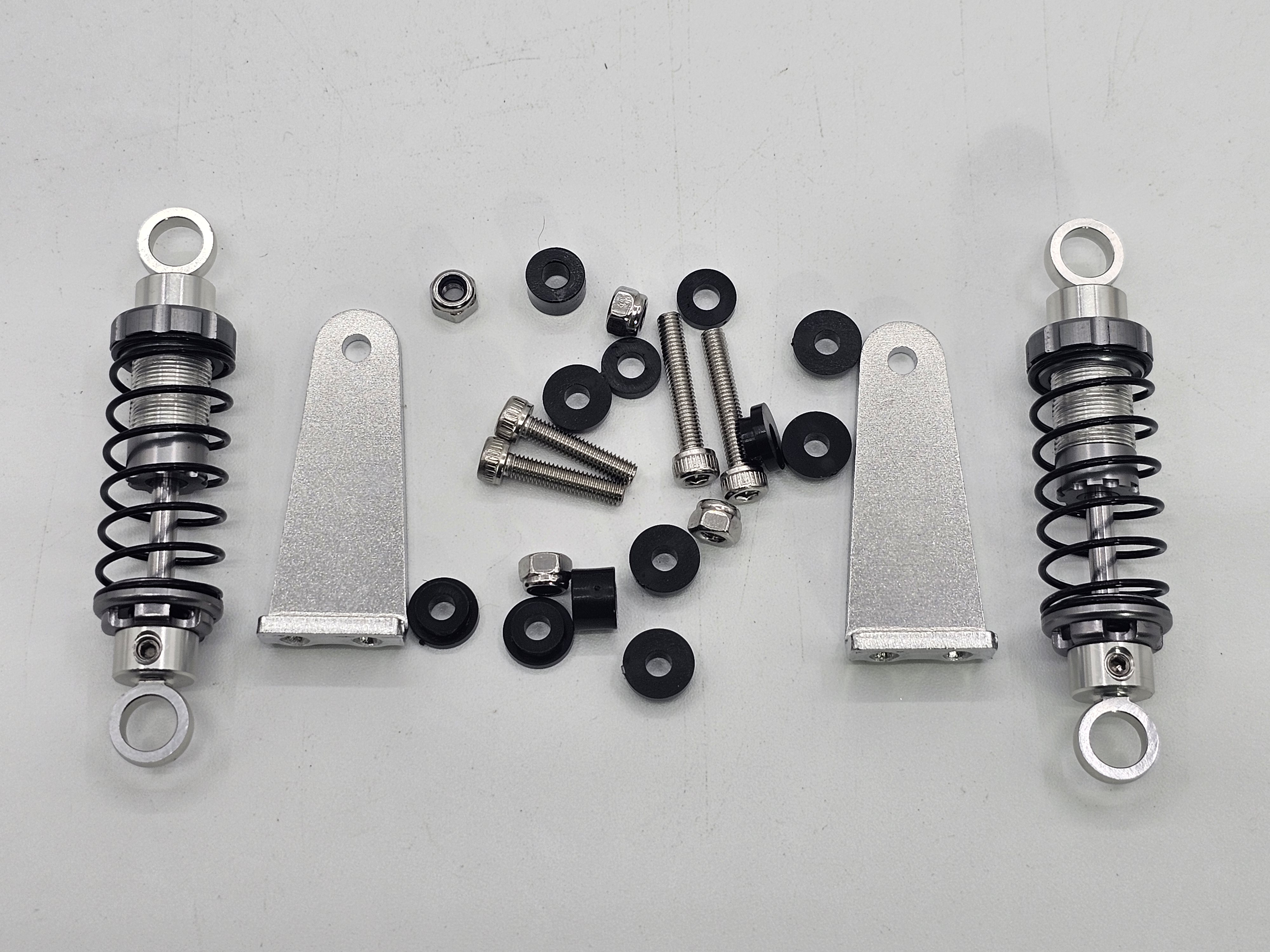 63.TAMIYA Fast Attach Vehicle & WILD ONE Front shock set with aluminum stay
