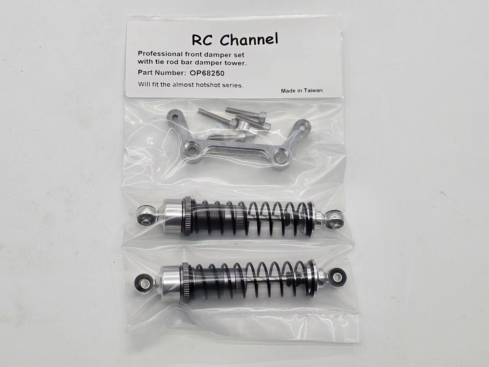 C4.Professional front damper set with tie rod bar damper tower, Rc