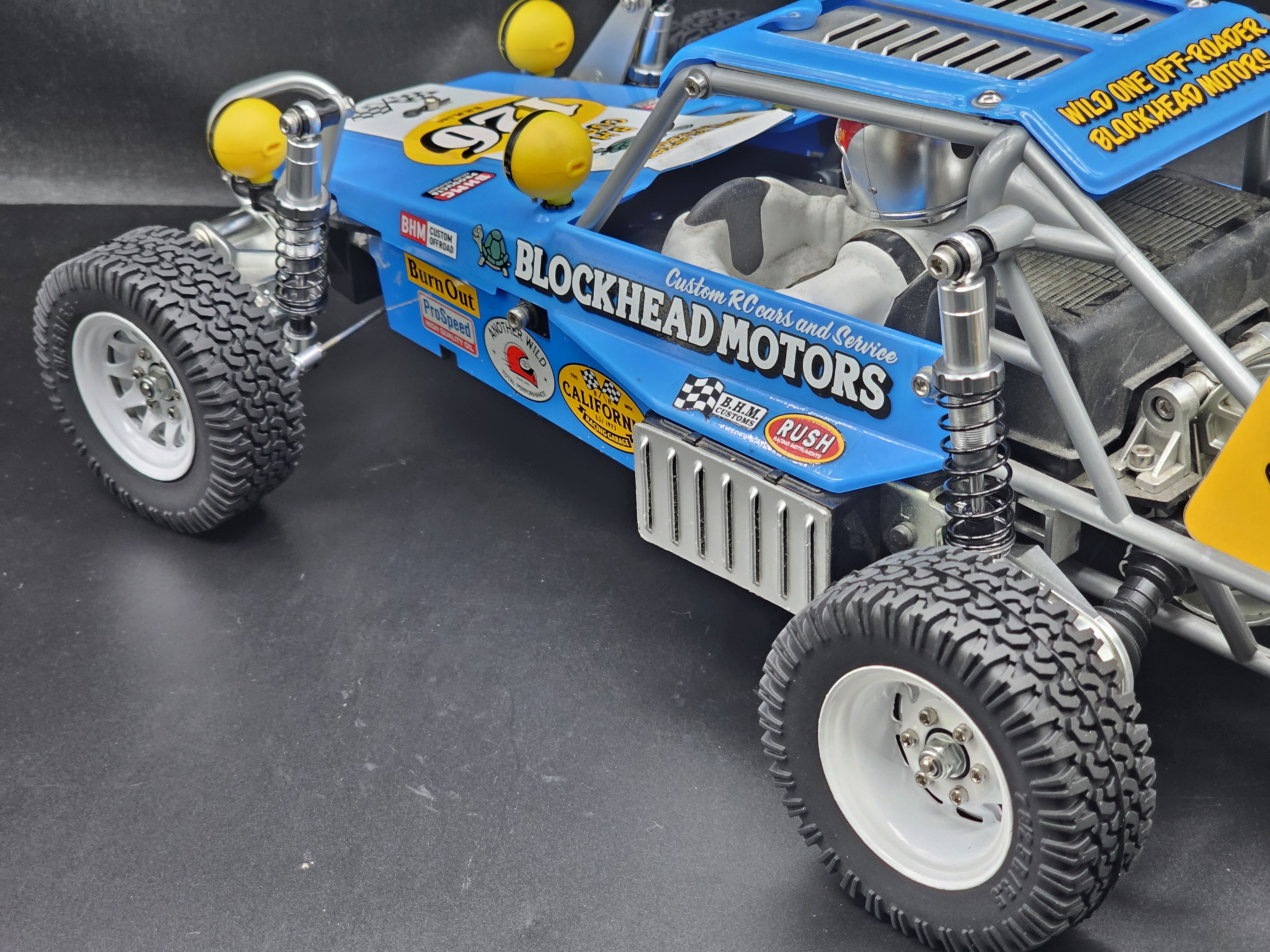 1.55" 76mm on road Tires with foam.