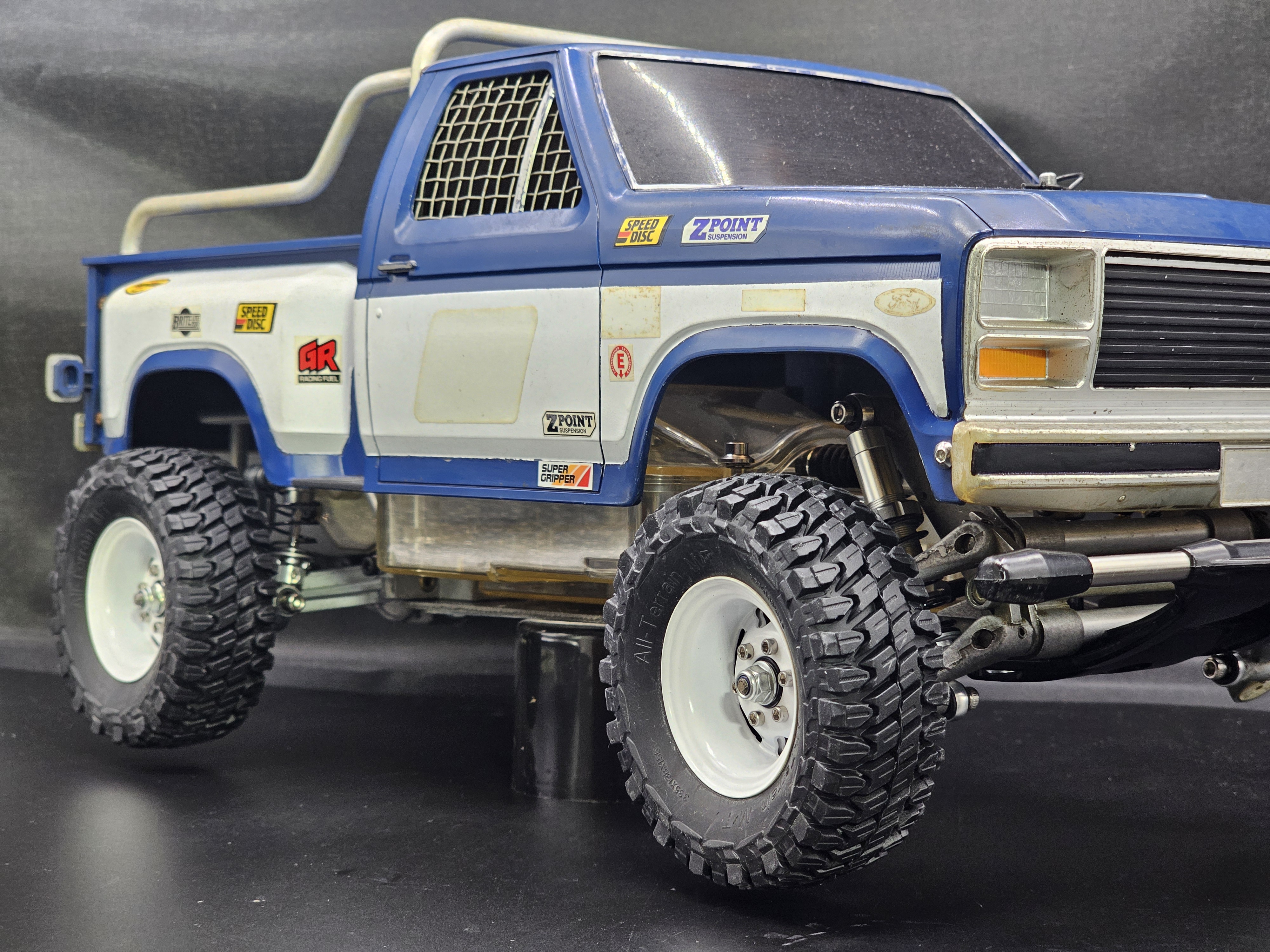 1.55" 85mm off road Tires with foam.